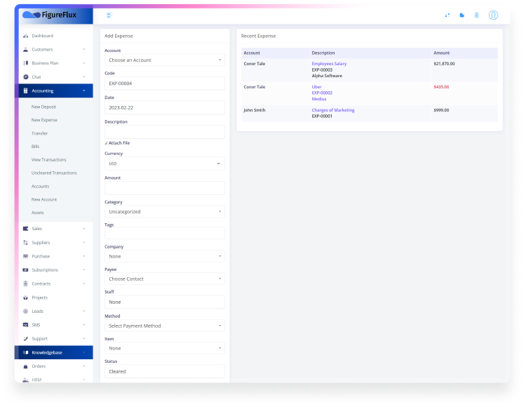 Easily Record Your Expenses